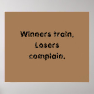 Motiverande citat för gymmet och ljust brunt affis poster