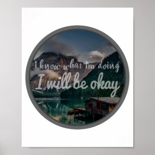 Motiverande citat för positiva vibes poster