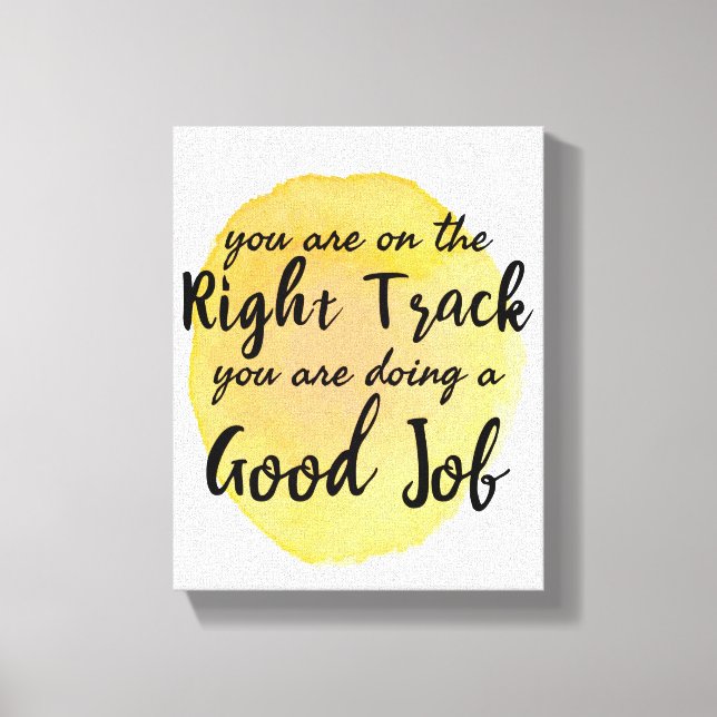 Motiverande citat för självvård canvastryck (Framsida)