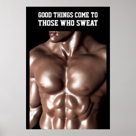 Motiverande Citat för Träning av Smala Muskler Poster