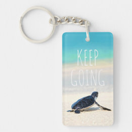 Motiverande Citat Fortsätt Gå Turtle Beach   Nyckelring