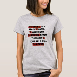 Motiverande citat: framgång i livet t shirt