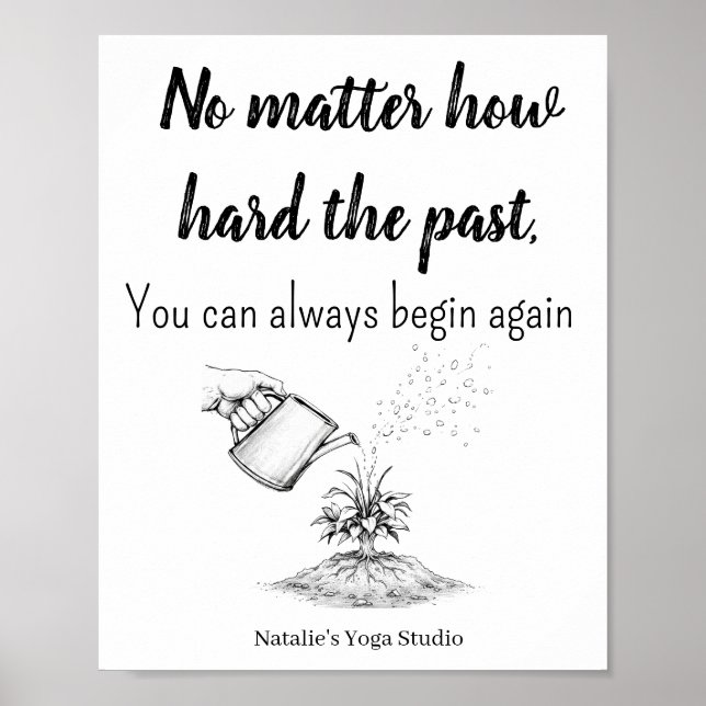 Motiverande Citat Framgång Mental Hälsa Poster (Framsidan)