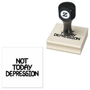 Motiverande Citat Inte Idag Depression Stämpel