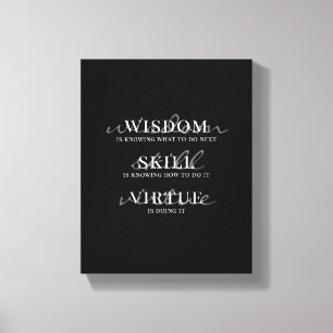Motiverande Citat Modern Typsnittsdesign Canvastryck