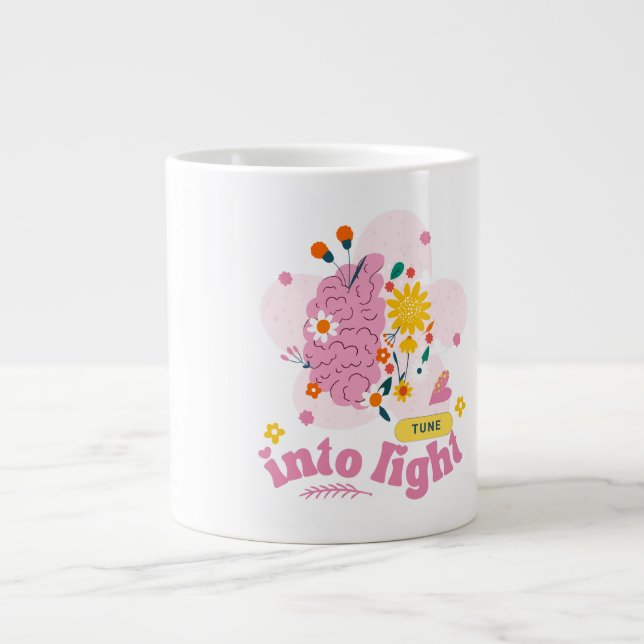 Motiverande Citat Mugg Gåva Set för Självkärlek Jumbo Mugg (Framsidan)