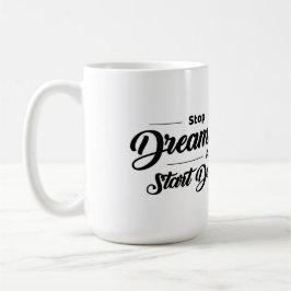 Motiverande citat-mugg med örn kaffemugg
