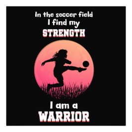 Motiverande citat om att spela fotboll fototryck