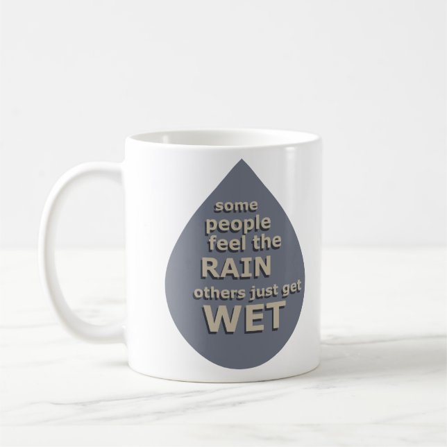 Motiverande citat om livet ord kaffemugg (Vänster)