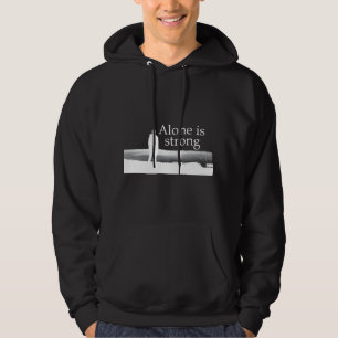 Motiverande citat om livets positiva slogan hoodie
