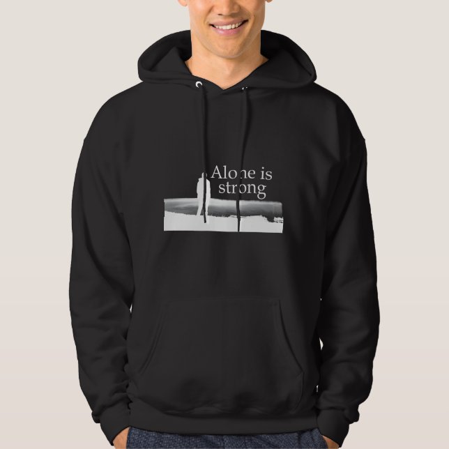 Motiverande citat om livets positiva slogan hoodie (Framsida)