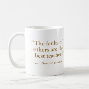 Motiverande citat om livets positiva slogan kaffemugg