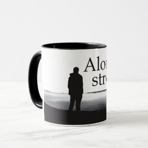 Motiverande citat om livets positiva slogan mugg