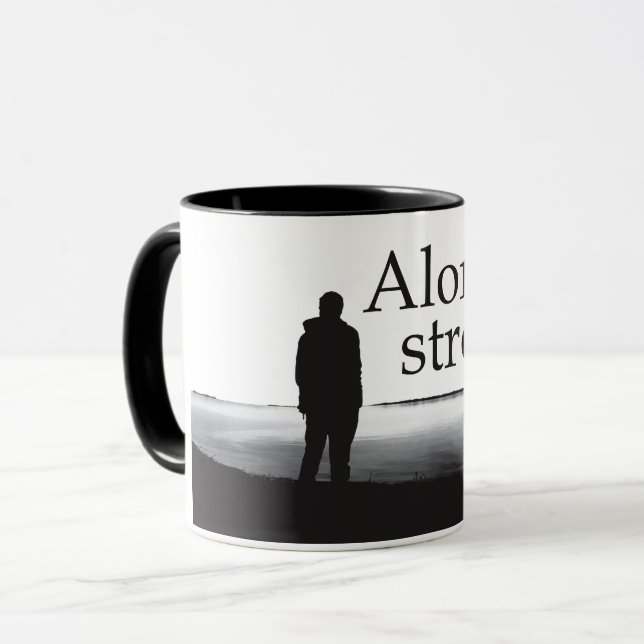 Motiverande citat om livets positiva slogan mugg (Framsida vänster)