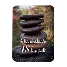 Motiverande citat Ord Zen Stones Magnet