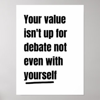 Motiverande citat-plakat poster