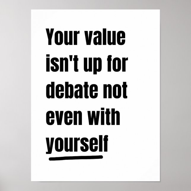 Motiverande citat-plakat  poster (Framsidan)