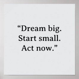 MOTIVERANDE CITAT POSTER