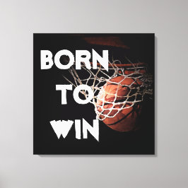 Motiverande Citat som säger Basketboll Född att Vi Canvastryck
