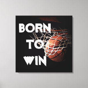 Motiverande Citat som säger Basketboll Född att Vi Canvastryck