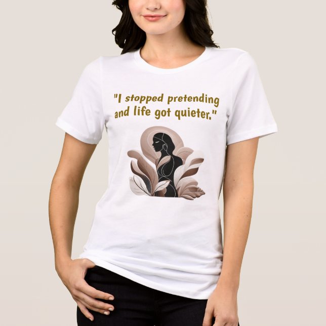 Motiverande Citat T-Shirt (Framsida)