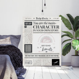 Motiverande Citat Tidningsstil Konstaffisch Poster