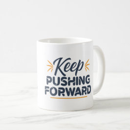 Motiverande citattecken Behålla framåt Kaffemugg