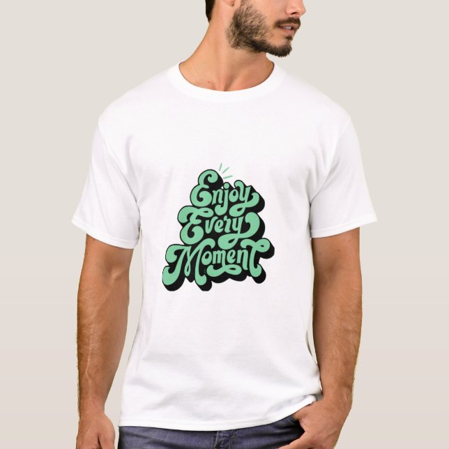 Motiverande citattecken design t-shirt (Framsida)