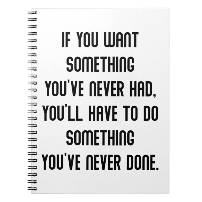 Motiverande citattecken, enkel minimalist Dave Ram Anteckningsbok (Framsidan)