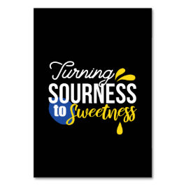 Motiverande citattecken från surt till sötat bordsnummer