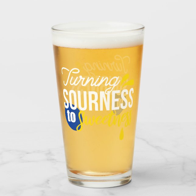 Motiverande citattecken från surt till sötat glaskopp (Framsida fylld)