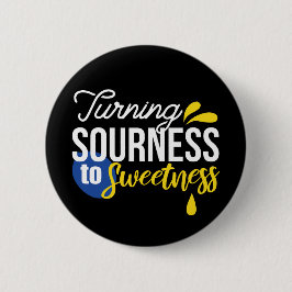 Motiverande citattecken från surt till sötat knapp