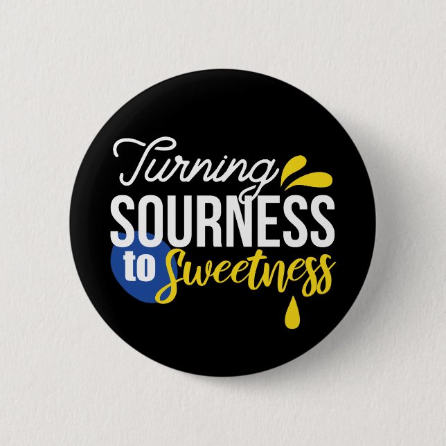 Motiverande citattecken från surt till sötat knapp (Framsida)