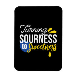 Motiverande citattecken från surt till sötat magnet