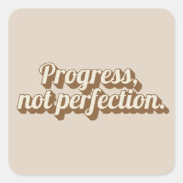 Motiverande citattecken fyrkantigt klistermärke