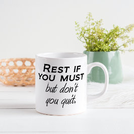 Motiverande citattecken i mugg inspirerar till för