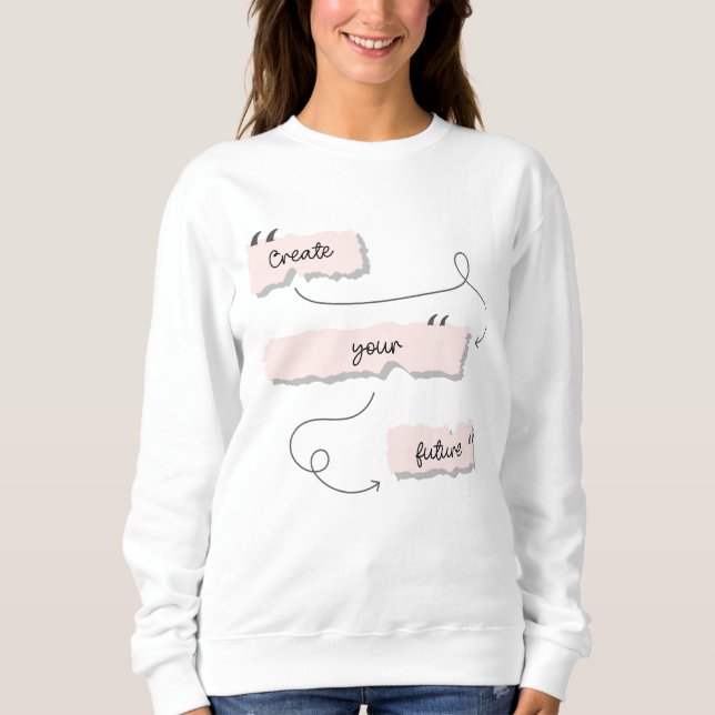 Motiverande citattecken inspirationsofferter t shirt (Framsida)