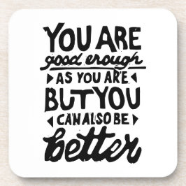 Motiverande citattecken - Lino-utskrift Underlägg