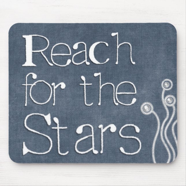 Motiverande citattecken "Reach for the Stars" Musmatta (Framsidan)