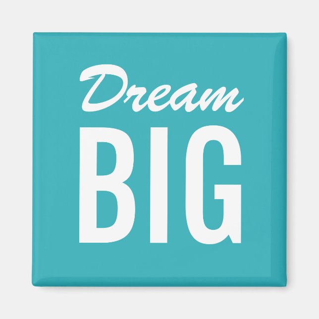 Motiverande citatturism, minimalistisk magnet (Framsidan)