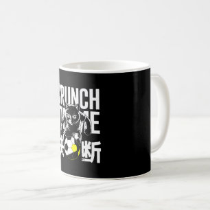 Motiverande Crunch Time Fotboll Katt Mugg - För Sp