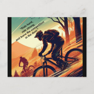 Motiverande cykel, cykel, cykling, sport, hobby vykort