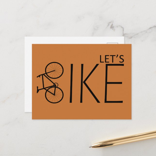 Motiverande cykelcitat helg vykort (Fram/Back In Situ)