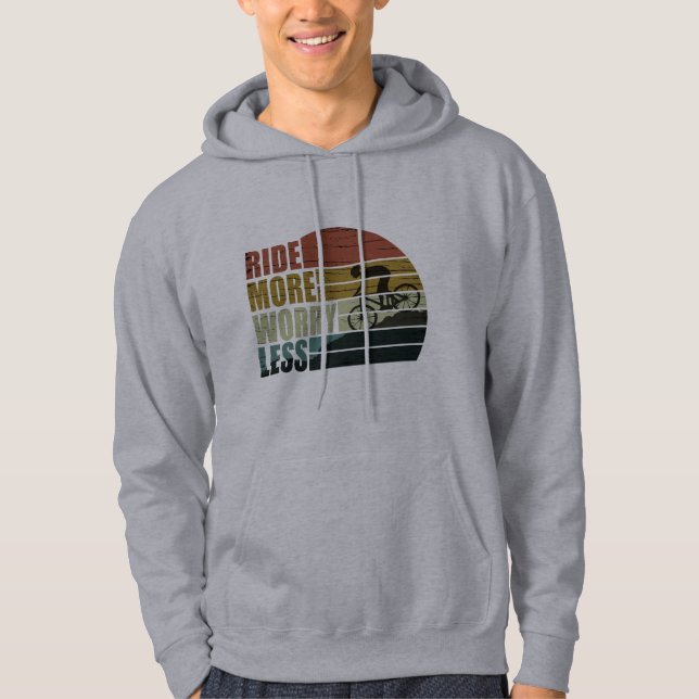 Motiverande cykelcitat hoodie (Framsida)