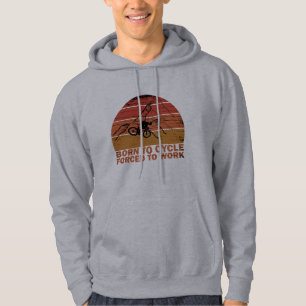 Motiverande cykelcitat hoodie