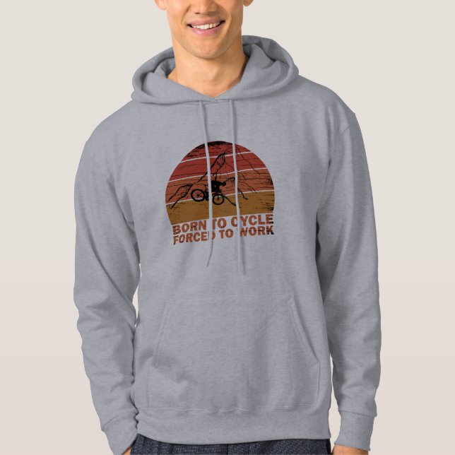 Motiverande cykelcitat hoodie (Framsida)