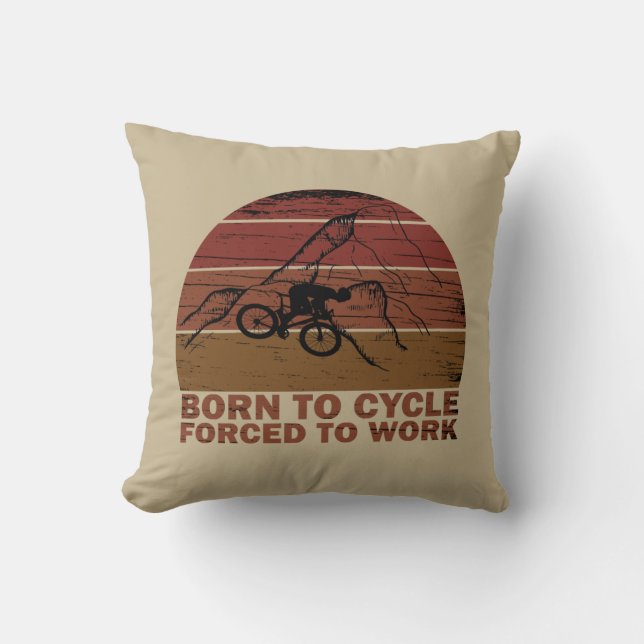 Motiverande cykelcitat kudde (Framsida)