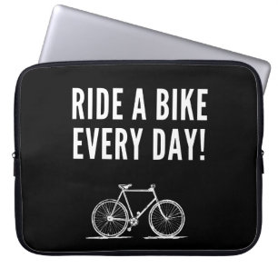 Motiverande cykelcitat laptop fodral