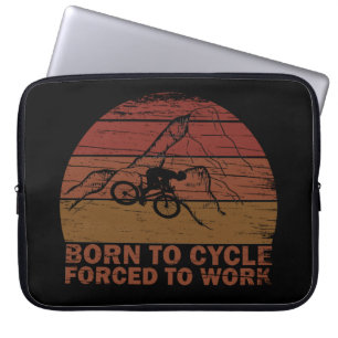 Motiverande cykelcitat laptop fodral