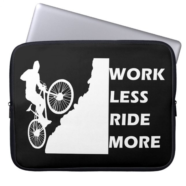 Motiverande cykelcitat laptop fodral (Framsidan)